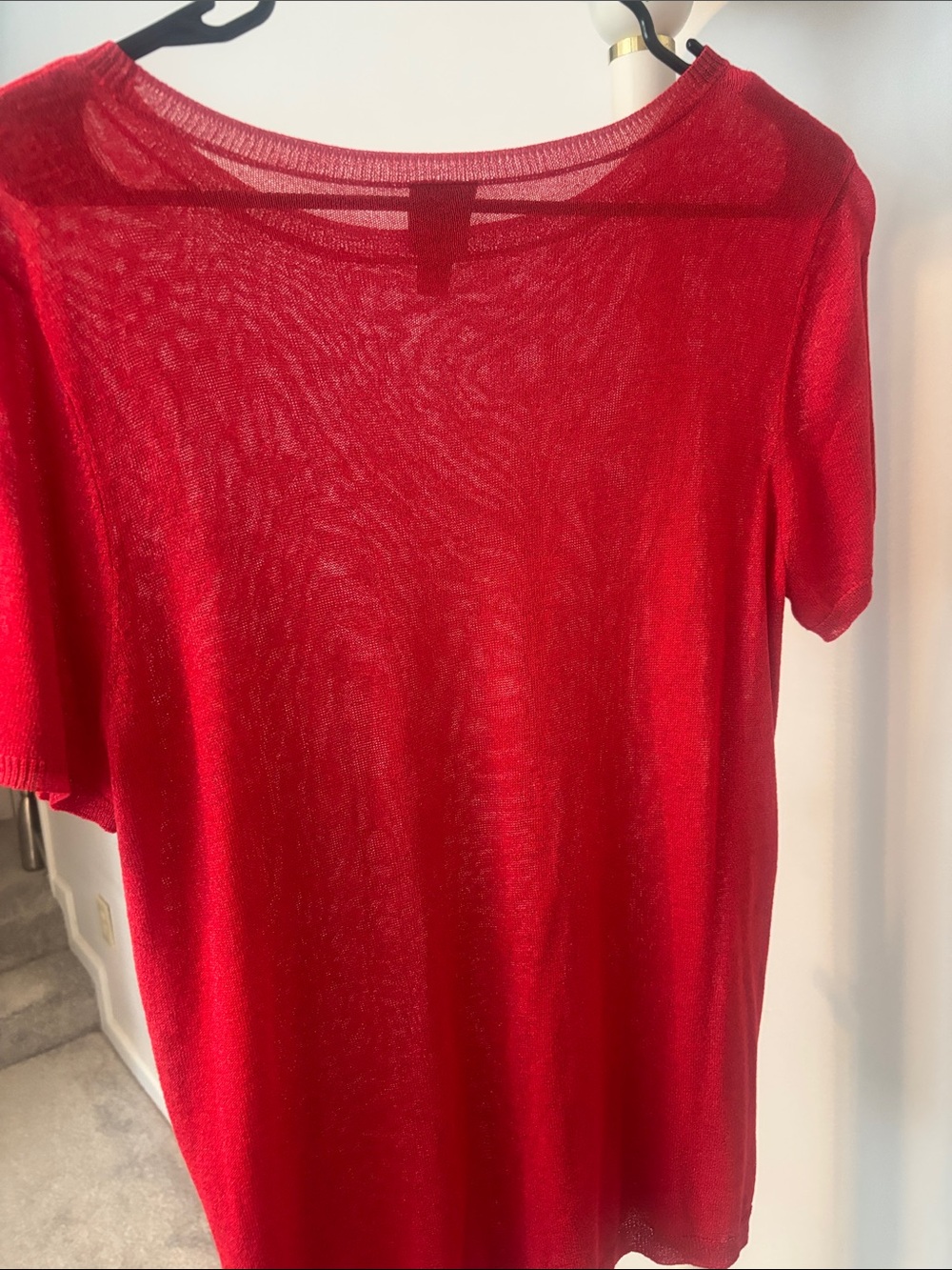 Worthington Vibrant Red Short Sleeve Crew Tee